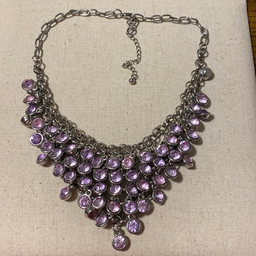 Beautiful purple fashion necklace